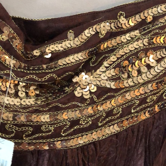 Cache brown knee length skirt - Picture 2 of 6